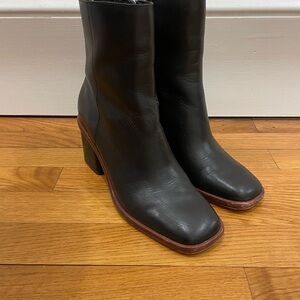 Dolce Vita Black Leather Ankle Boots